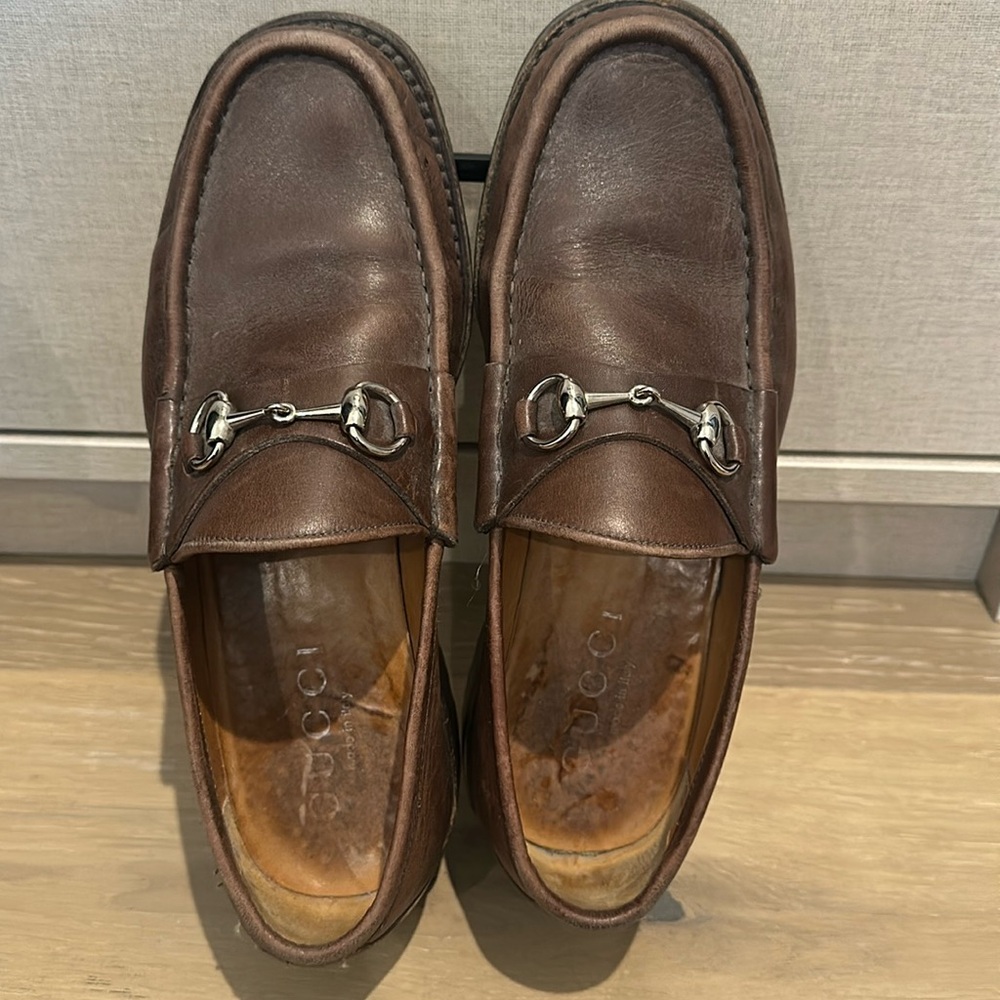 Gucci Brown leather loafers